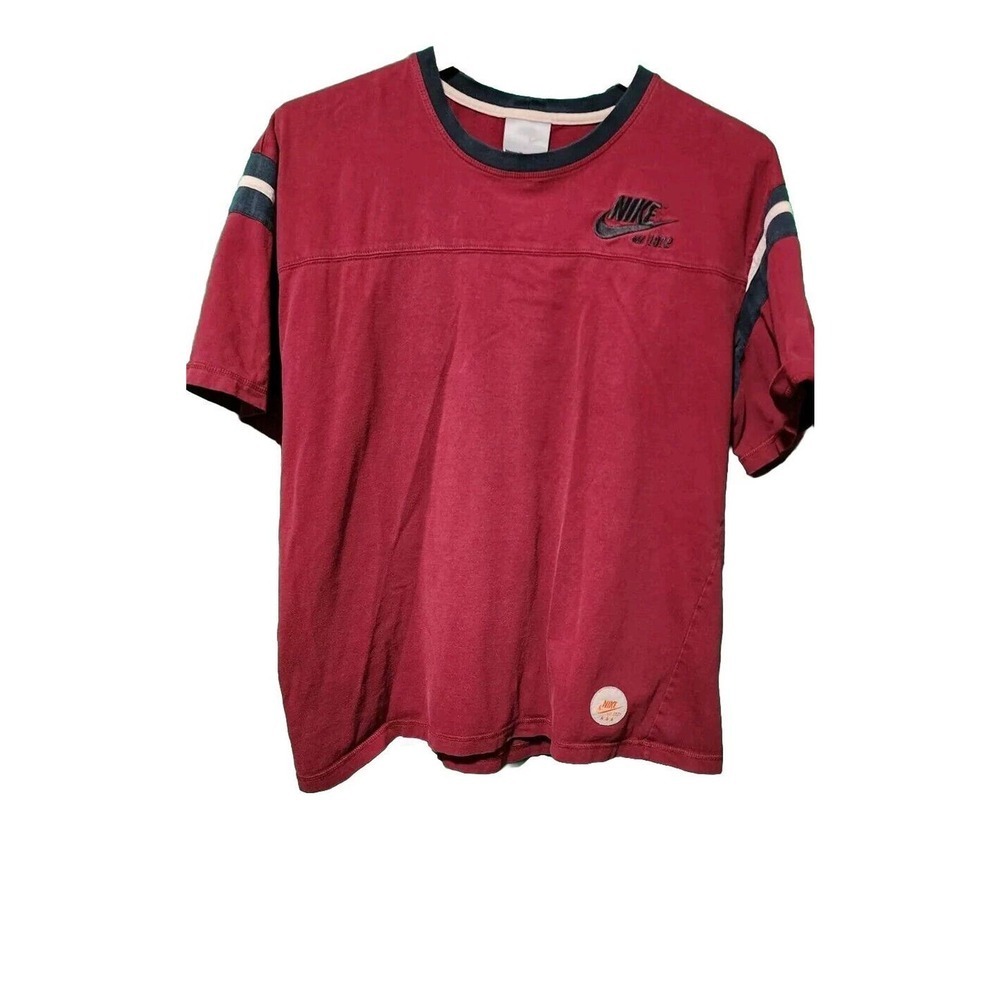 Vintage Nike Large Men's Red/Black/White Shirt
